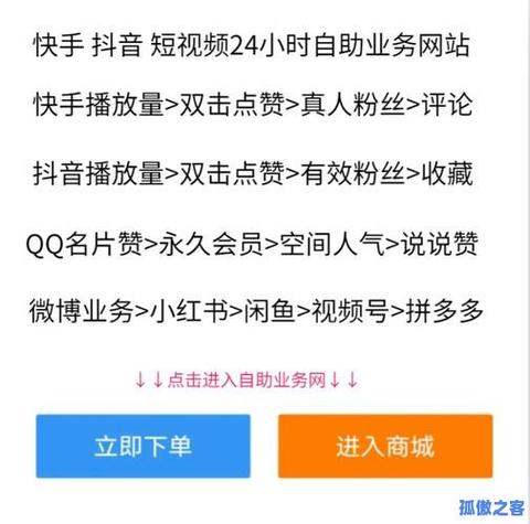 快手免费点赞网站-快手粉丝秒到账业务