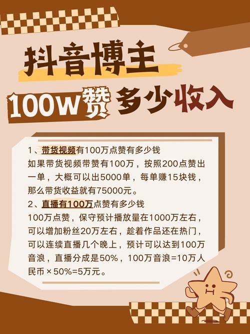 抖音50万点赞卖多少钱-1元100个赞秒到