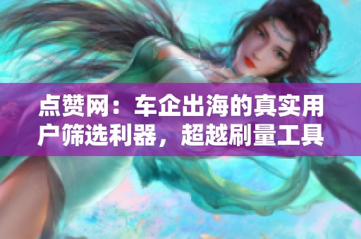 点赞网：车企出海的真实用户筛选利器，超越刷量工具的未来趋势